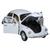 Miniatura De Ferro Volkswagen Fusca 1/24 16cm Welly Branco