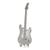 Miniatura de montar metal earth guitarra electric bass Cinza