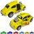 Miniatura Fusca Beetle Rt Customizado Dragracer Abre Porta Amarelo