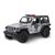 Miniatura Jeep Police 1/32 Kinsmart Cinza claro