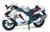 Miniatura Motocicleta Moto Suzuki GSX-1300R Hayabusa (2022) - Escala 1/12 - Maisto Prata