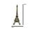 Miniatura Torre Eiffel Paris 18Cm em Metal para Decoração  dourado