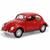 Miniatura Volkswagen Fusca 67 Yat Ming Vermelho 1/18 Vermelho