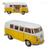 Miniatura Vw Transporter Combi Kombi Perua Metal 13c Fricção Amarelo