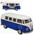 Miniatura Vw Transporter Combi Kombi Perua Metal 13c Fricção Azul