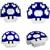 Miniaturas Decorativas Gamer Retro COGUMELO Azul