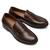 Mocassim Argentino Masculino Couro Antiderrapante Casual Marrom escuro