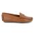 Mocassim Feminino em Couro Legitimo estiloso Whisky