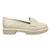 Mocassim Feminino Loafer Tratorado Beira Rio Casual Branco off verniz