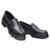 Mocassim Feminino Oxford Sola Tratorado Preto Salto Preto