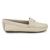 Mocassim Feminino Sapatilha Em Couro Sapato Clássico Casual Confortável Sola Antiderrapante Off White