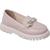 Mocassim Infantil Feminino Macio Oxford Blogueira Ref 28003 Nude