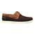 Mocassim masculino casual em couro original nobuck Cafe, Papaia