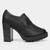 Mocassim Moleca Tratorado Salto Alto Feminino Preto