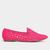 Mocassim Shoestock Tela Crochet Pink
