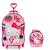 Mochila 3D com Rodinhas e Lancheira Hello Kitty Cheerleader 2823AM19 Lançamento Rosa chiclete