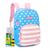 Mochila Barbie Oficial Princesa Unicornio Sereia Holográfica Retro Meninas Escolar Passeio Original Bolinha Azul