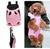Mochila Bolsa Canguru para Transporte Passeio Pet Cachorro Gato Médio e Pequeno Porte Confortável Rosa/Pink