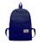 Mochila Bolsa Juvenil Masculina Reforçada Escola Viagem Passeio Cores Escuras Bolso Azul