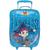 Mochila Com Rodinhas Capitão Jake Azul  Dermiwill 30068 Azul Celeste