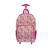 Mochila Com Rodinhas E Alca De Costas Winth Teen Gatinhos Rosa