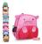 Mochila Costas Infantil Creche Passeio Menino Menina Top Rosa