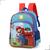 Mochila Costas Infantil Menino Super Mario Estrelas Luxcel Reforçada 2 Compartimentos Original Azul