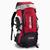 Mochila De Camping Trilha Acampamento 55 Litros Vermelho