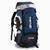 Mochila De Camping Trilha Acampamento 55 Litros Azul