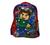 Mochila De Costas Minecraft Infantil Menino Escolar Azul Com Vermelho