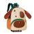 Mochila de Rodinha Tamanho "15'' Clio Pets Infantil Cachorro Marrom