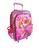 Mochila de rodinhas mochilete princesas da disney infantil escolar meninas rosa SKYE