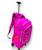 Mochila Escolar De Rodinha Em Nylon Tactel Juvenil E Adulto rosa