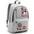 Mochila Escolar Feminina Pucca MJ15460 Cinza