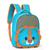 Mochila Escolar Infantil Escolinha Resistente Espaçosa Fofa Original Leãozinho Lanchinho Creche Passeio Viagem Reforçada Azul Claro