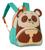 Mochila Escolar Infantil M Clio Pets CP2646D Animais Panda
