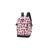 Mochila Escolar Juvenil Chaveiro Bolacha Rosa/Preto Up4you Rosa