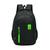 Mochila Escolar Masculina Reforçada Trabalho QL-098 Preto/Verde