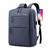 Mochila Escolar Volta as Aulas c USB Original Faculdade Luxo Impermeável Nova Escola Multifuncional Notebook Top Azul