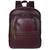 Mochila Executiva De Couro Masculina Grande Para Notebook Vinho