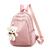 Mochila Feminina Bolsa Escolar Delicada Casual Estudante Trabalho Jovem Adulto Infantil ROSA