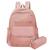 Mochila Feminina Colorida Moderna Basica Fechamento Reforçado Segura Prática Resistente Trabalho Escolar Casual Estilosa Rosa claro