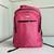 Mochila feminina com cabo USB acolchoada Pink