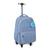 Mochila Feminina Escolar Com Rodinha Matelassê Kika KK2466-R Azul