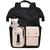 Mochila Feminina Kit Personalizavel C/ Acessorios Volta as Aulas Escolar Espaçosa Faculdade Trabalho Semi Impermeavel Preto