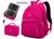 Mochila Feminina Notebook Tactel Escolar Leve + Estojo quadrado super estiloso Trabalho Viagem Pink