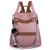 Mochila Feminina Semi Impermeavel Estilosa Agenda Material Escolar Sistema Fechamento Antiroubo Antifurto Bolsa Compacta Rosa Claro