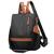 Mochila Feminina Semi Impermeável Vira Bolsa Media Casual Escola Faculdade Cursinho Trabalho Blogueira Resistente Top Preto