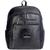 Mochila grande de couro croco feminina Montanna preto grafite Preto grafite