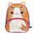 Mochila Infantil Animais Clio Pets com Alças Reforçada Gato Marron